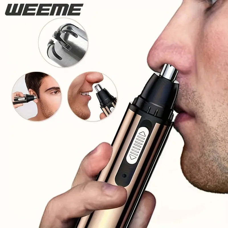 Mini Portable Stainless Steel Manual Nose Hair Trimmer Device