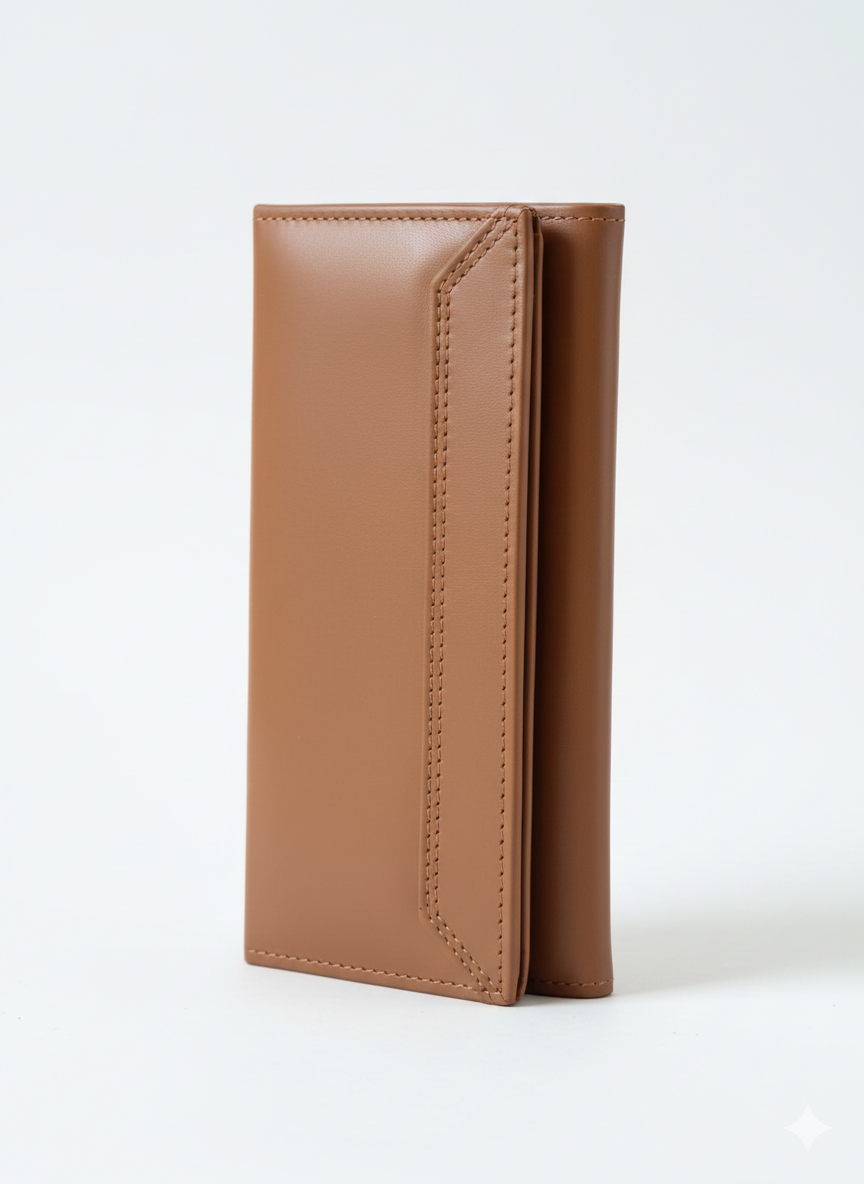 Classic Long Leather Wallet – Premium Finish