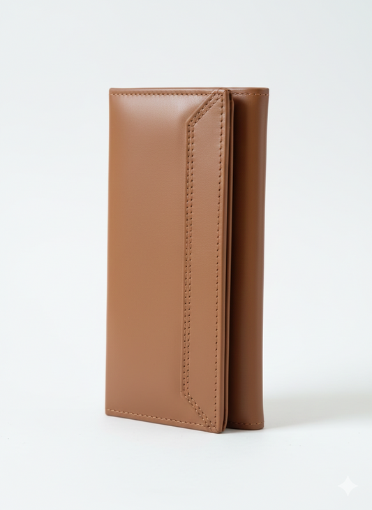 Classic Long Leather Wallet – Premium Finish