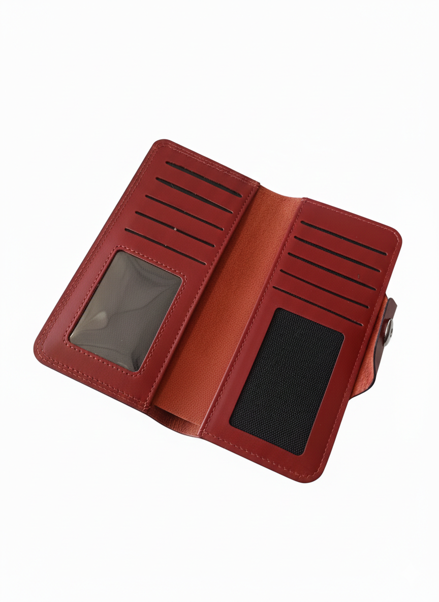 Premium Leather Long Wallet