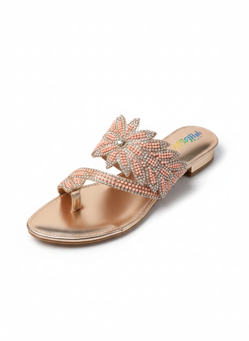 Gilded Coral Ethnic Slides