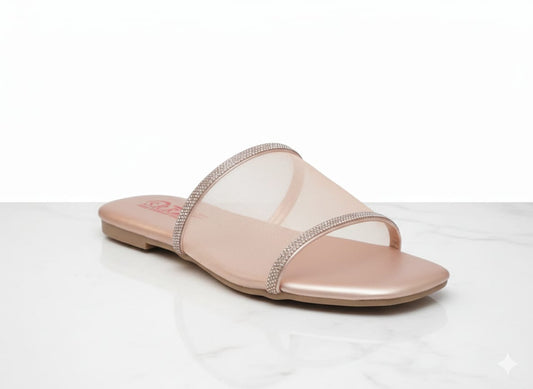 Blush Shimmer Party Slides
