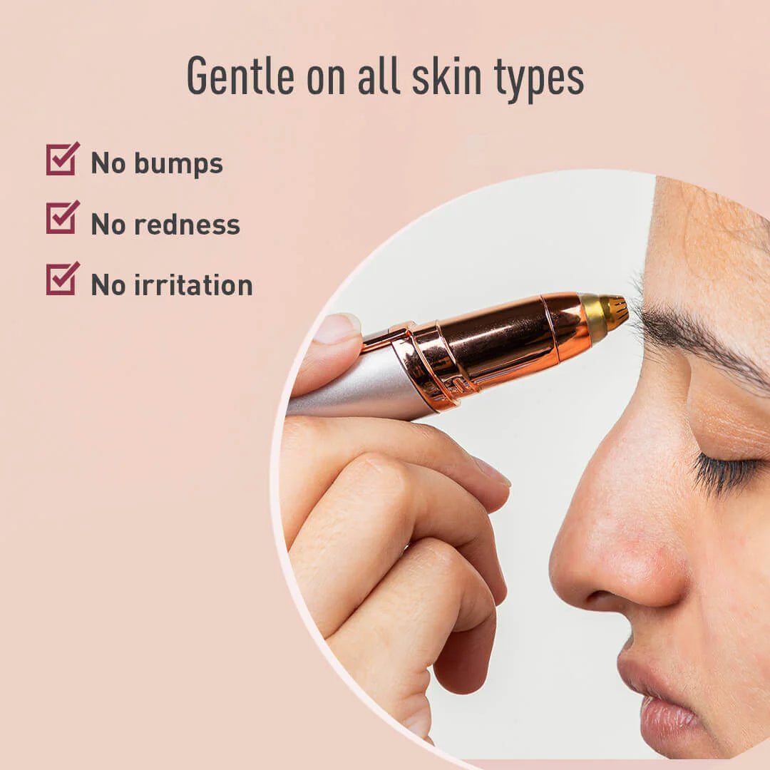 Electric Eyebrow Trimmer – Painless Facial Hair Remover